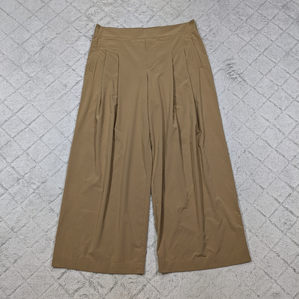 Athleta Tan Wide-Leg Pants